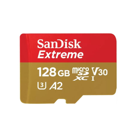 SanDisk Extreme/micro SDXC/128GB/160MBps/UHS-I U3 / Class 10, SDSQXAA-128G-GN6GN