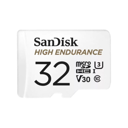 SanDisk High Endurance/micro SDHC/32GB/100MBps/UHS-I U3 / Class 10/+ Adaptér, SDSQQNR-032G-GN6IA