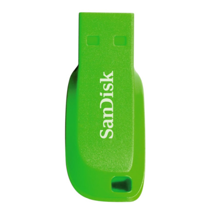 SanDisk Cruzer Blade/16GB/USB 2.0/USB-A/Zelená, SDCZ50C-016G-B35GE