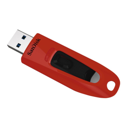 SanDisk Ultra/64GB/100MBps/USB 3.0/USB-A/Červená, SDCZ48-064G-U46R