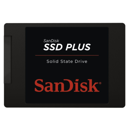 Sandisk Plus/480GB/SSD/2.5"/SATA/Černá/3R, SDSSDA-480G-G26