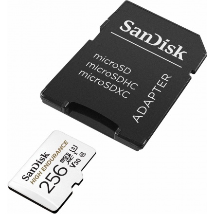 SanDisk High Endurance microSDXC 256GB + adaptér, SDSQQNR-256G-GN6IA