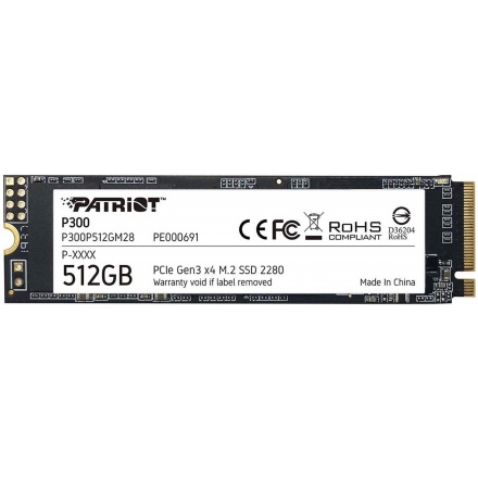 PATRIOT P300/512GB/SSD/M.2 NVMe/3R, P300P512GM28