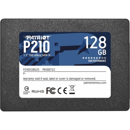 PATRIOT P210/128GB/SSD/2.5"/SATA/3R, P210S128G25
