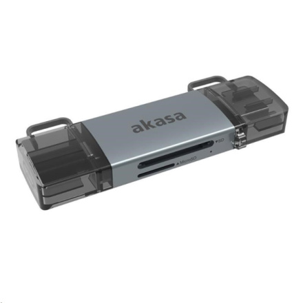 AKASA - 2-In-1 USB 3.2 OTG Dual čtečka karet, AK-CR-12