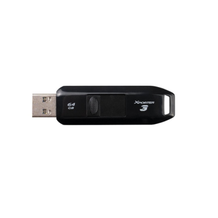 Patriot Xporter 3 Slider/64GB/USB 3.2/USB-A/Černá, PSF64GX3B3U