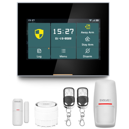 EVOLVEO Alarmex Pro, chytrý bezdrátový Wi-Fi/GSM alarm, ALM304PRO
