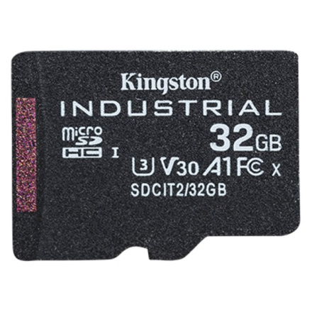 Kingston Industrial/micro SDHC/32GB/100MBps/UHS-I U3 / Class 10, SDCIT2/32GBSP