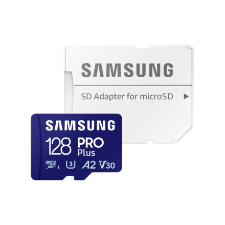 Samsung/micro SDXC/128GB/180MBps/Class 10/+ Adaptér/Modrá, MB-MD128SA/EU
