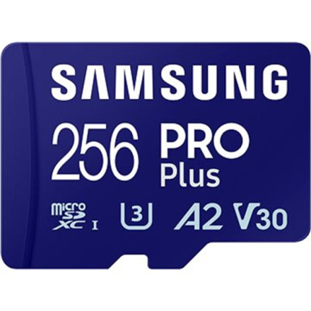 Samsung/micro SDXC/256GB/180MBps/USB 3.0/USB-A/Class 10/+ Adaptér/Modrá, MB-MD256SB/WW