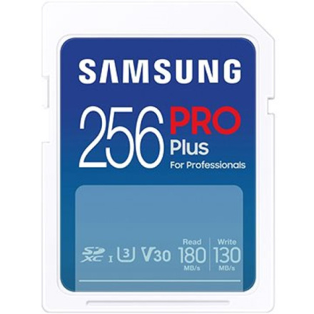 Samsung/SDXC/256GB/180MBps/Class 10/Modrá, MB-SD256S/EU