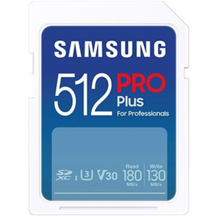 Samsung/SDXC/512GB/180MBps/Class 10/Modrá, MB-SD512S/EU