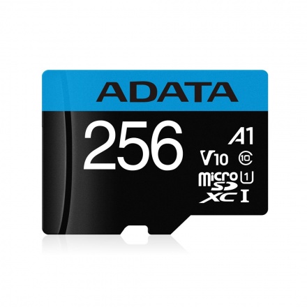 ADATA MicroSDXC 256GB UHS-I 100/25MB/s + adapter, AUSDX256GUICL10A1-RA1