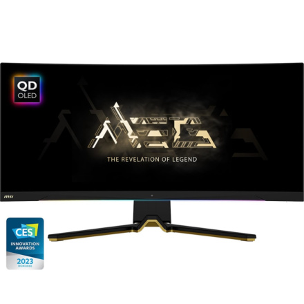 MSI MEG/342C/34,18"/QD-OLED/3440x1440/175Hz/0,1ms/Blck-Gold/3R, MEG 342C QD OLED