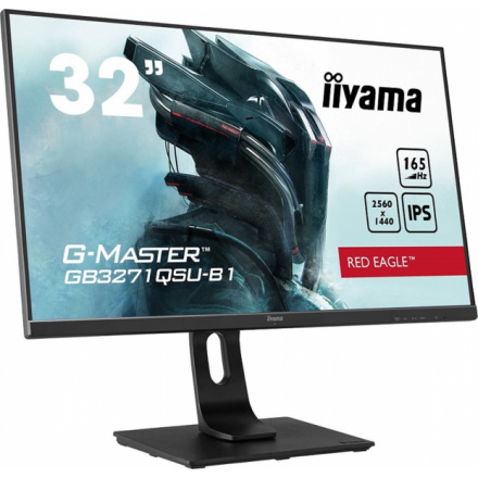 iiyama G-Master/GB3271QSU/31,5"/IPS/QHD/165Hz/1ms/Black/3R, GB3271QSU-B1