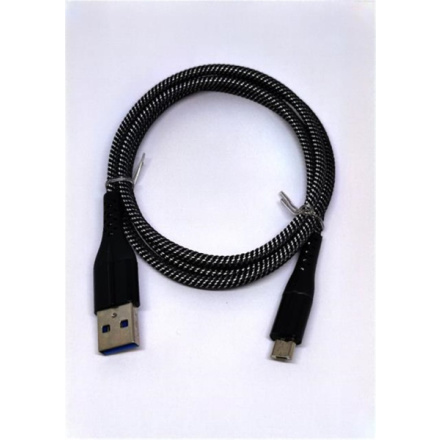 Crono kabel USB 2.0 - microUSB 1m, carbon premium, F191BL