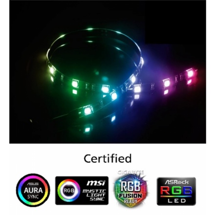AKASA - LED páska-magnetická - multicolor Vegas MB, AK-LD05-50RB