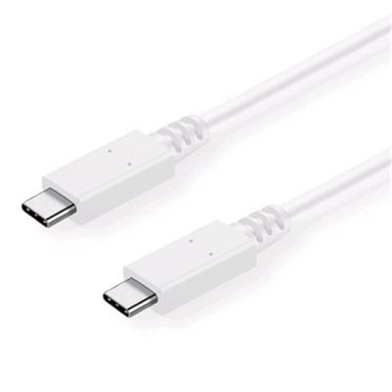 Kabel C-TECH USB 3.2, Type-C (CM/CM), PD 100W, 20Gbps, 1m, bílý, CB-USB32-10W