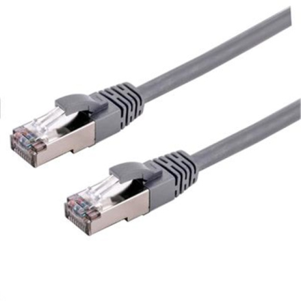 Kabel C-TECH patchcord Cat6a, S/FTP, šedý, 10m, CB-PP6A-10