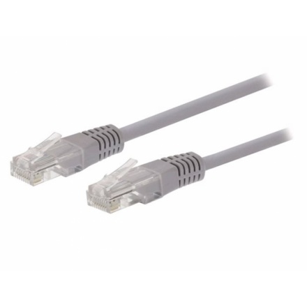 Kabel C-TECH patchcord Cat5e, UTP, šedý, 10m, CB-PP5-10