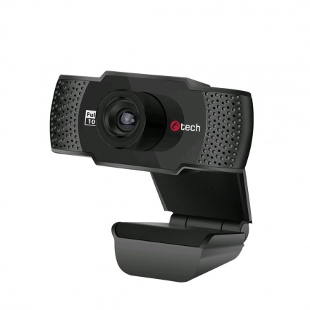 Webkamera C-TECH CAM-11FHD, 1080P, mikrofon, černá, CAM-11FHD