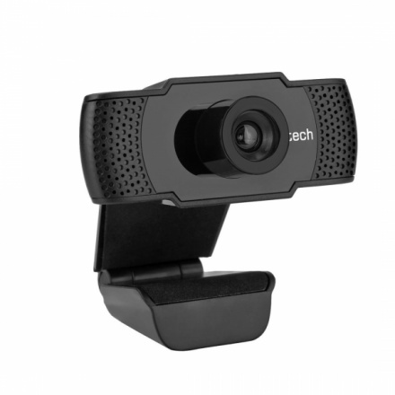 Webkamera C-TECH CAM-07HD, 720P, mikrofon, černá, CAM-07HD