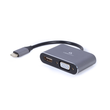 Gembird USB-C/HDMI, VGA adaptér, A-USB3C-HDMIVGA-01