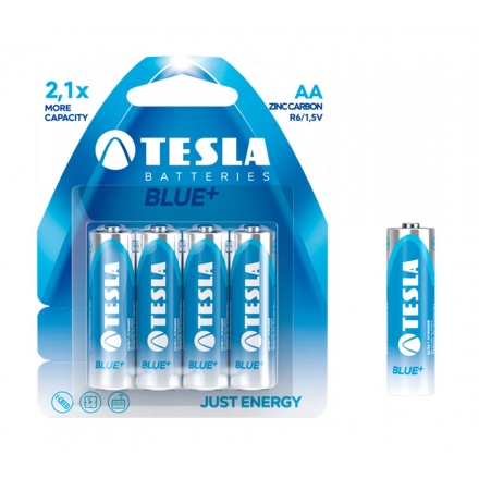 TESLA - baterie AA BLUE+, 4ks, R06   Akce 2 +1 ZDARMA, 1099137006