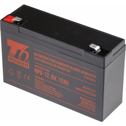 Akumulátor T6 Power NP6-12, 6V, 12Ah, T6UPS0013