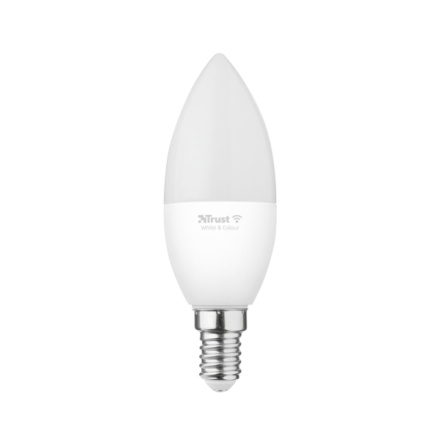 Trust Smart WiFi LED RGB&white ambience Candle E14 - barevná, 71280