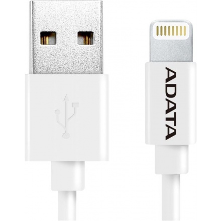 ADATA Lightning kabel MFi 1m bílý, AMFIPL-1M-CWH