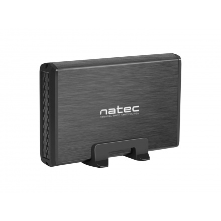 Externí box pro HDD 3,5" USB 3.0 Natec Rhino, černý,  včetně napájecího adaptéru, NKZ-0448