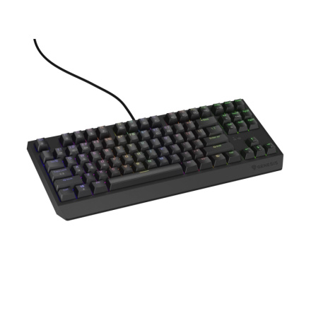 Genesis herní klávesnice THOR 230/TKL/RGB/Outemu Brown/Drátová USB/US layout/Černá, NKG-2079