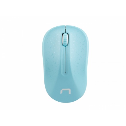 Natec optická myš TOUCAN/1600 DPI/Cestovní/Optická/Bezdrátová USB/Bílá-modrá, NMY-1651