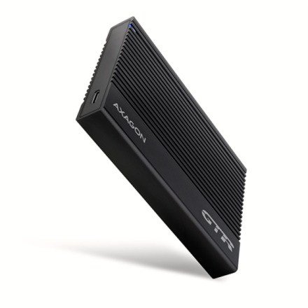 AXAGON EE25-GTR, USB-C 10Gbps - SATA 6G 2.5" RIBBED box, černý, EE25-GTR