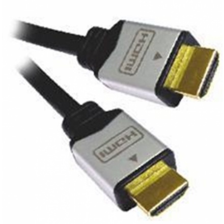 PremiumCord kabel HDMI M/M, zlac.a kovové HQ, 5m, kphdmg5