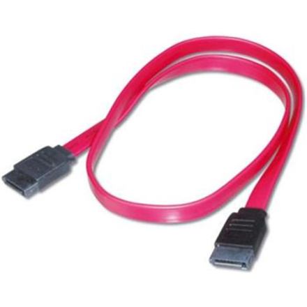 PremiumCord 0,5m datový kabel SATA 1.5/3.0 GBit/s červený, kfsa-1-05