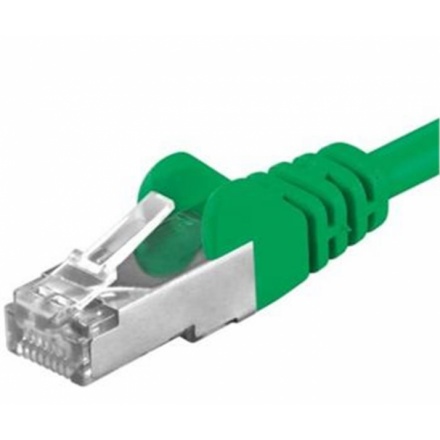 Premiumcord Patch kabel CAT6a S-FTP, RJ45-RJ45, AWG 26/7 3m, zelená, sp6asftp030G