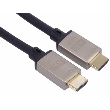 PremiumCord HDMI 2.1 High Speed + Ethernet kabel 8K@60Hz,zlacené 1m, kphdm21k1