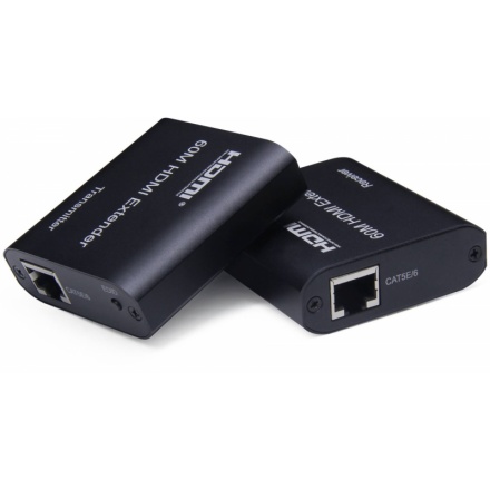 PremiumCord HDMI extender na 60m FULL HD 1080p přes jeden kabel Cat5e/6/6a/7, EDID nastavení, khext60-7