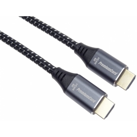 PremiumCord ULTRA HDMI 2.1 High Speed + Ethernet kabel 8K@60Hz,zlacené 0,5m, kphdm21s05