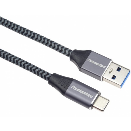 PremiumCord kabel USB-C - USB 3.0 A (USB 3.1 generation 1, 3A, 5Gbit/s) 3m oplet, ku31cs3