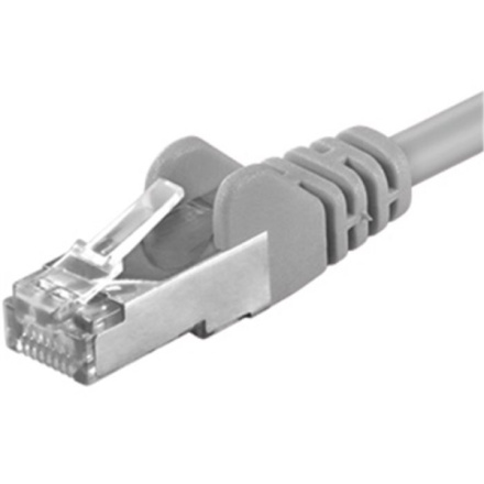 Premiumcord Patch kabel CAT 6a S-FTP,RJ45-RJ45,LSOH, AWG 26/7 1m šedá, sp6alsoh010