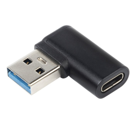 PremiumCord redukce USB-C - USB 3.0 Male, zahnutá, kur31-26