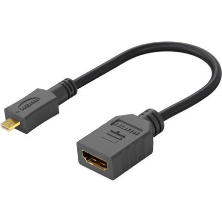PremiumCord Flexi adaptér HDMI Typ A samice - micro HDMI Typ D samec pro ohebné zapojení, kphdma-35