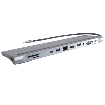 PremiumCord USB-C Full Size MST Dokovací stanice vhodná pod notebook, ku31dock17