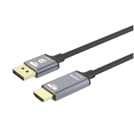 PremiumCord DisplayPort 1.4 na HDMI2.1 kabel pro rozlišení 8K@60Hz,4K@144Hz, 2m, kportadk05-02