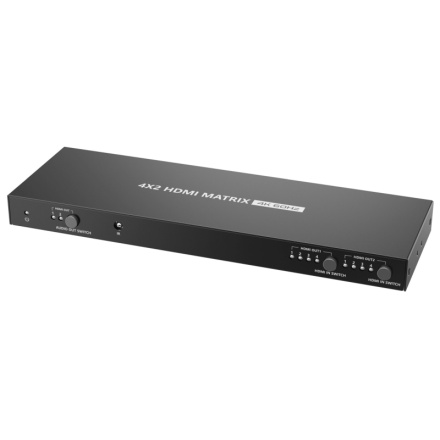 PremiumCord HDMI matrix switch 4:2, UHD 4Kx2K HDR, khswit42f