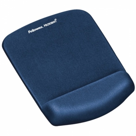 Podložka pod myš a zápěstí Fellowes PlushTouch modrá, FELFERGWMPADPTB