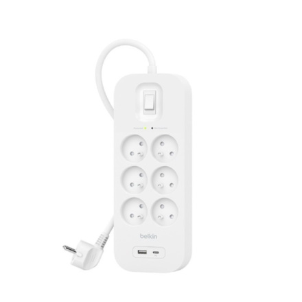 Belkin SURGE 6OT 650J, 18W, USB A + C, Pol, SRB002ca2M